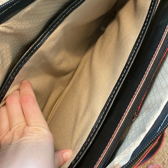 McKlein Black and Red Laptop Briefcase Bag - Picture 11 of 12